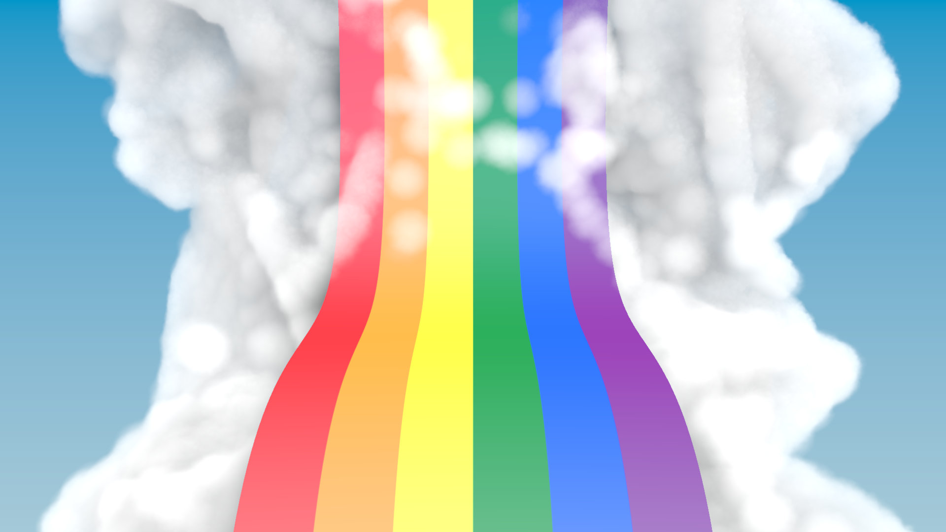 Arc-en-ciel LGBT dans les nuages